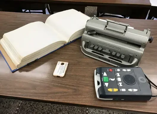 braille book cartridge player braille writer